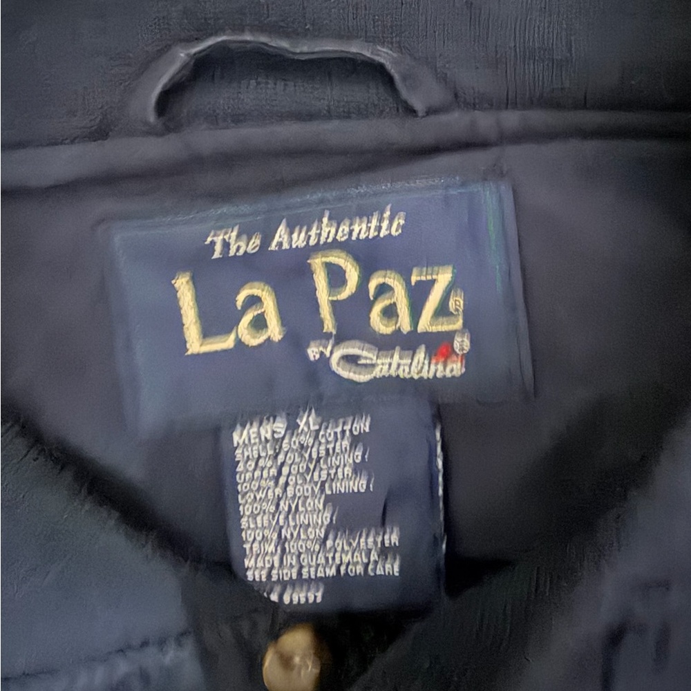 Vintage La Paz by Catalina Navy Jacket - Men's XL - Classic Lightweight Style
